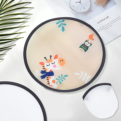 Sublimation Blank Polyester Folding Fan AJEW-WH0010-57A-1