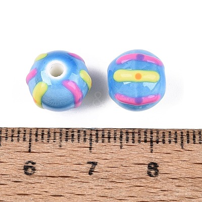 Handmade Porcelain Ceramic Beads PORC-Q005-03C-1