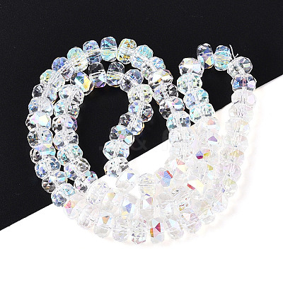 Electroplate Glass Beads Strands EGLA-T021-20A-1