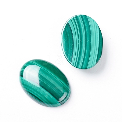 Natural Malachite Cabochons X-G-E557-03K-1