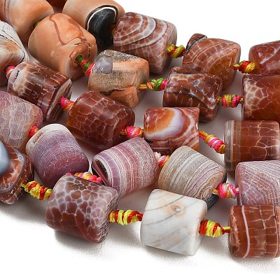 Dyed & Heated Natural Fire Crackle Agate Beads Strands GG-CBAB9C6-K01-01-1