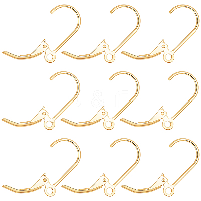5 Pairs 925 Sterling Silver Leverback Earring Findings STER-BBC0009-20-1