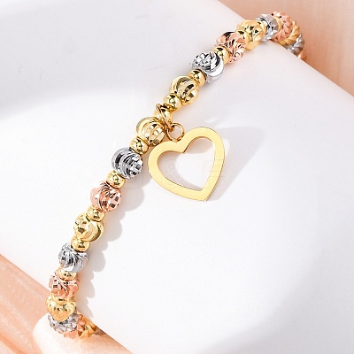 Brass Slider Bracelets BJEW-C090-02G-A-1