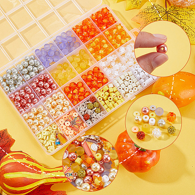 DIY Thanksgiving Day Jewelry Making Findings Kits DIY-SP0001-55-1