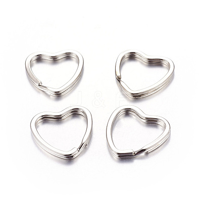 Heart Iron Split Key Rings X-E564-2-1