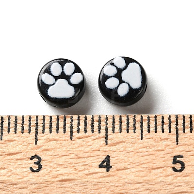 Opaque Acrylic Beads OACR-Z027-04B-01-1