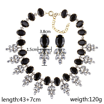 Alloy Rhinestone Jewelry Sets FS-WG3ECD0-03-1