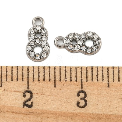 304 Stainless Steel Pendants STAS-L080-002P-08-1