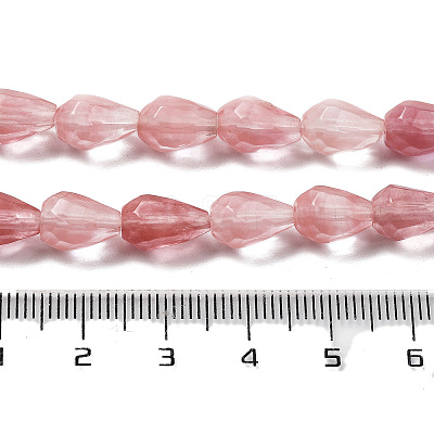 Cherry Quartz Glass Beads Strands G-P520-B18-01-1