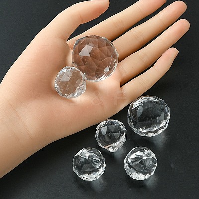Transparent Acrylic Pendants TACR-YW0001-88-1