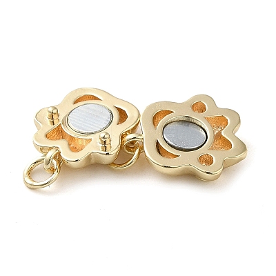 Brass Magnetic Clasps with Jump Ring LS-KK-H455-54G-1