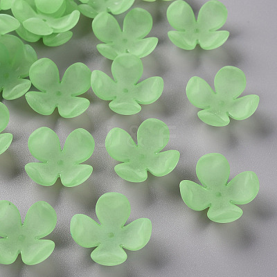 Frosted Acrylic Bead Caps MACR-S371-06A-733-1