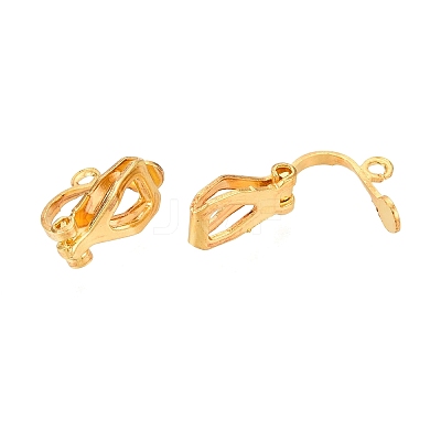 Iron Clip-on Earring Findings KK-R071-06G-1