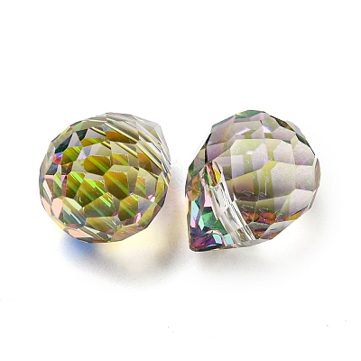 Electroplated Glass Beads EGLA-K062-01A-FR02-1