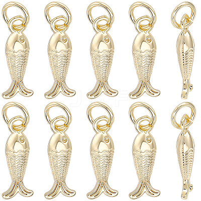 10Pcs Brass Pendants KK-BBC0025-86-1