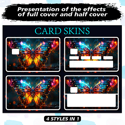 Plastic Waterproof Card Stickers STIC-WH0032-022-1