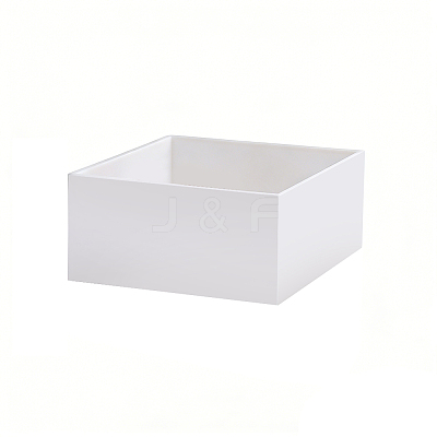 Square Transparent Acrylic Jewelry Packing Boxes with Lid CON-WH0085-169-1