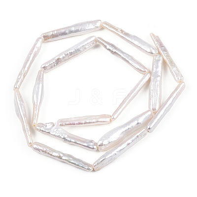 Natural Baroque Pearl Keshi Pearl Beads Strands PEAR-S020-Z02-1