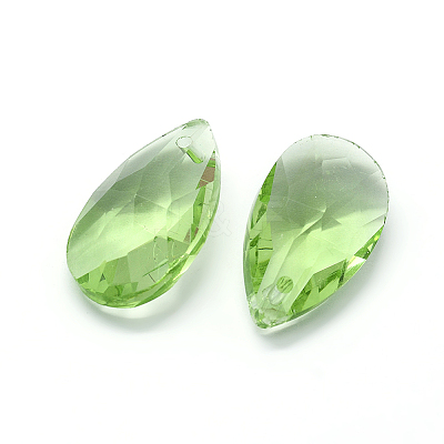 Faceted Glass Pendants GLAA-F069-L-A11-1
