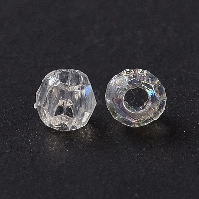 AB Color Opaque Acrylic Beads OACR-E015-28-1