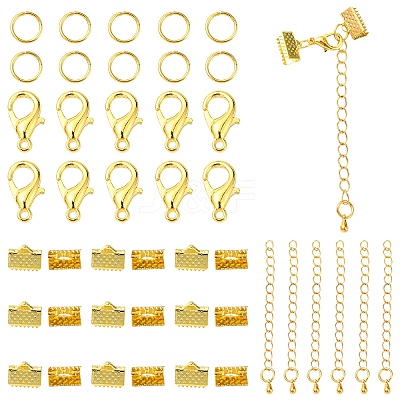 50 Pieces DIY Ribbon Ends Making Kits DIY-YW0001-99A-G-1