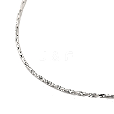 Adjustable Slider Brass Boston Link Chain Necklaces for Men Women NJEW-G160-12P-1