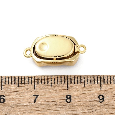 Rectangle Brass Box Clasps KK-P291-48G-02-1