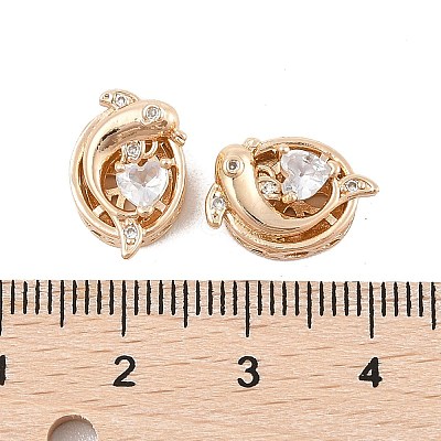 Rack Plating Brass Micro Pave Cubic Zirconia Beads KK-F879-01G-02-1