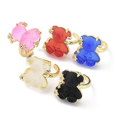 Resin Rings RJEW-E077-08G-1