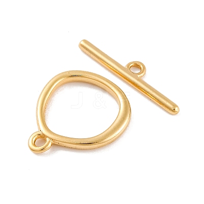 Brass Toggle Clasps KK-U024-01G-1