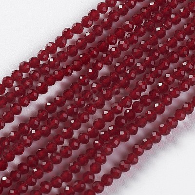 Glass Beads Strands X-EGLA-E057-02B-14-1