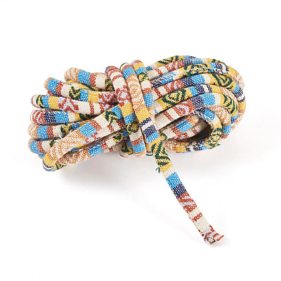 5M Ethnic Style Nylon Braided Round Cords OCOR-TA0003-21E-1
