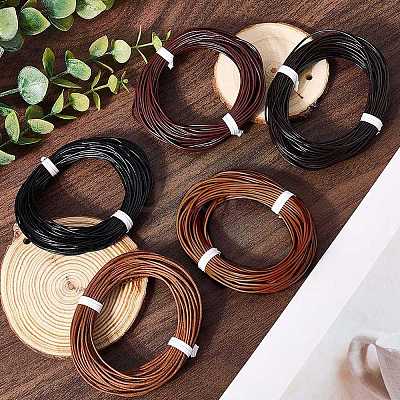 50M 5 Colors Cowhide Leather Cord WL-CL0001-09-1