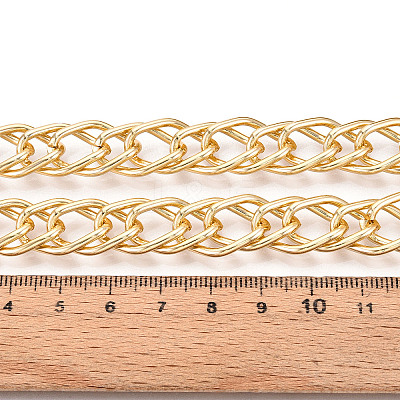 Aluminium Two Tone Rhombus Link Chains CHA-N004-05G-1