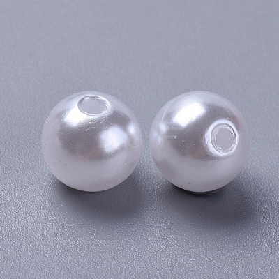Imitated Pearl Acrylic Beads PACR-10D-1-1