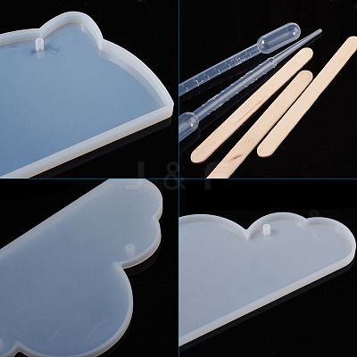DIY Silicone Hangtag Molds Kits DIY-TA0008-41-1