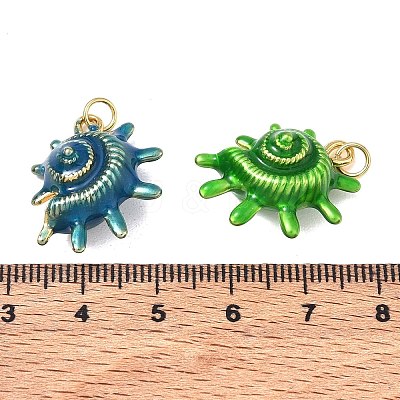 Brass Enamel Pendants KK-CBA57A9-04G-1