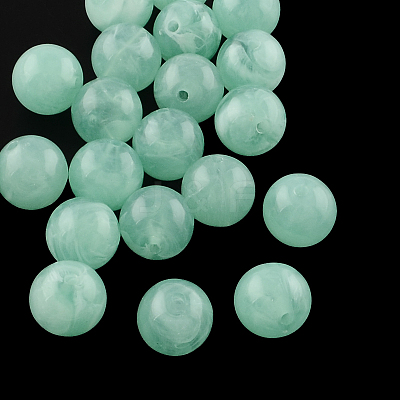 Round Imitation Gemstone Acrylic Beads X-OACR-R029-8mm-26-1