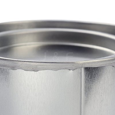 (Defective Closeout Sale: Scratch and Bump)Round Tinplate Box CON-XCP0001-53-1