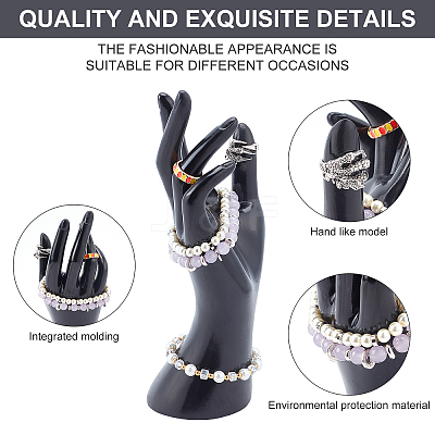 Evade Glue PVC Resin Ring Display Hand Model ODIS-WH0011-39-1