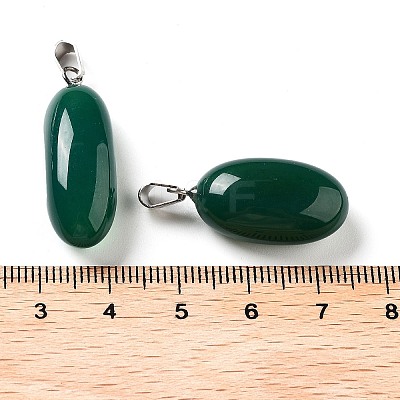 Natural Agate Dyed Pendants G-Q016-03B-1