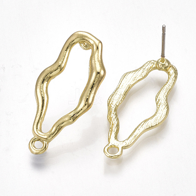 Alloy Stud Earring Findings PALLOY-T065-13-1
