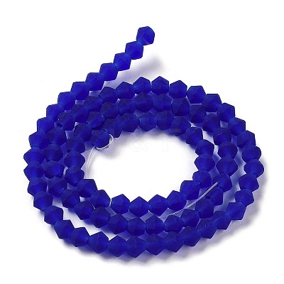 Imitate Austrian Crystal Frosted Glass Beads Strands GLAA-F029-TM3mm-B06-1