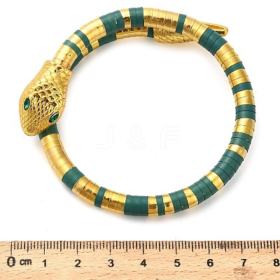 Snake Alloy Bangles for Women BJEW-Z135-01G-01-1