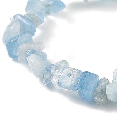 4Pcs 4 Style Natural Pearl & Mixed Gemstone Chips Beaded Stretch Bracelets Set BJEW-JB08915-1