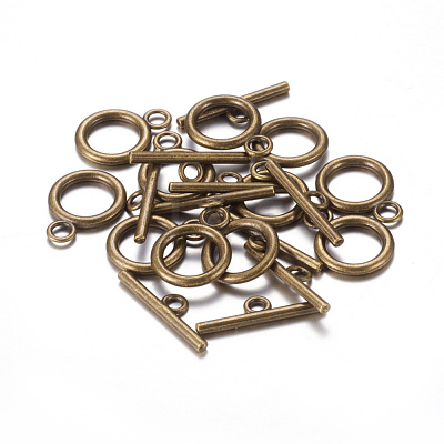 Tibetan Style Alloy Toggle Clasps X-MLF0273Y-1
