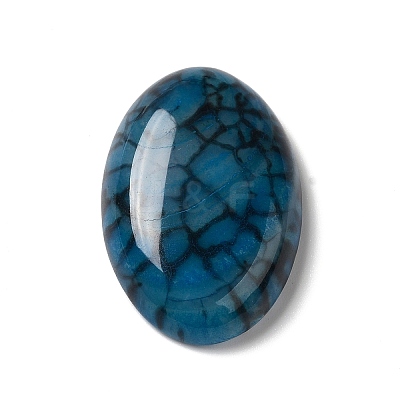 Natural Dragon Veins Agate Cabochons G-C028-05-1