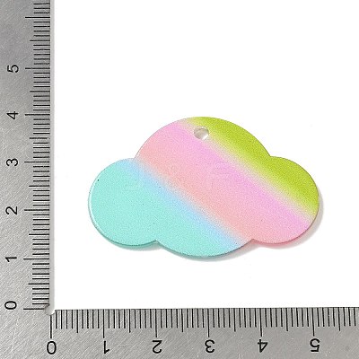 Transparent Acrylic Pendants OACR-I018-04-1