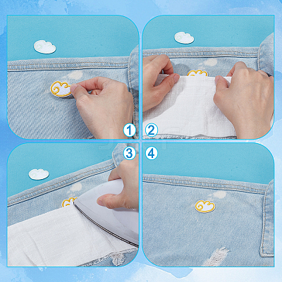 12Pcs Wing Polyester Embroidery Sew on Cloth Patches PATC-WH0008-188-1