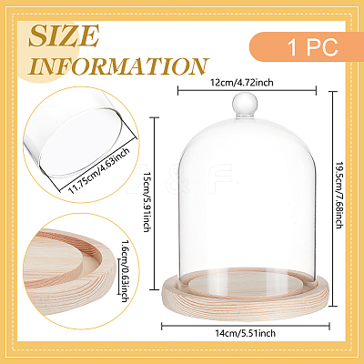 Glass Dome Cover DIY-WH0504-317A-1